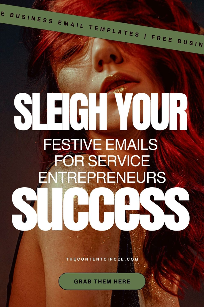 (Text based image) Festive Success Emails for Service-Based Entrepreneurs! - Unlock Festive Success with Our Exclusive Email Templates! Elevate your service business this holiday season! Access our proven email templates for festive success. Boost engagement, build trust, and watch your business thrive. Transform your emails into powerful tools for success! Grab your free templates now!